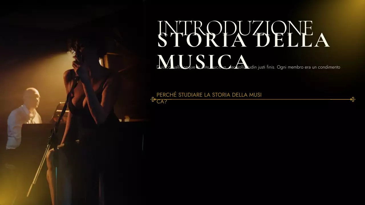 evento musicale gold vintage