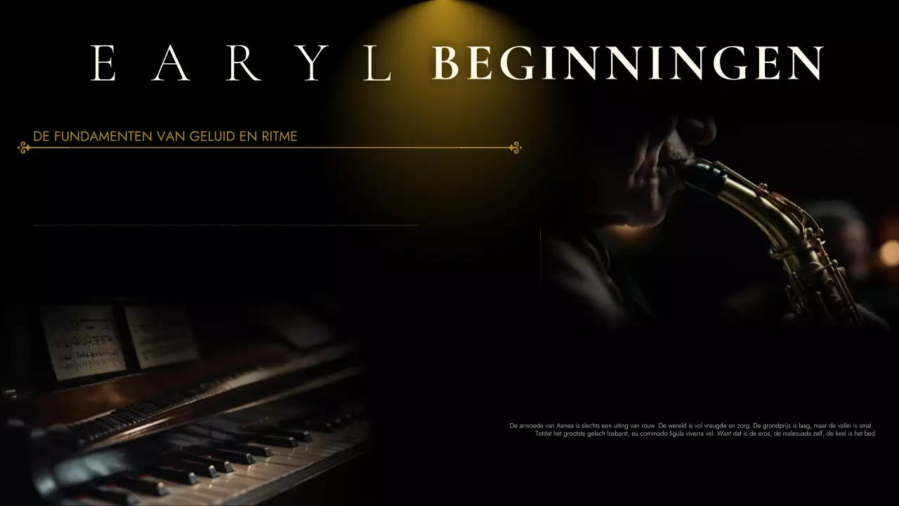 gouden vintage muziekevenement