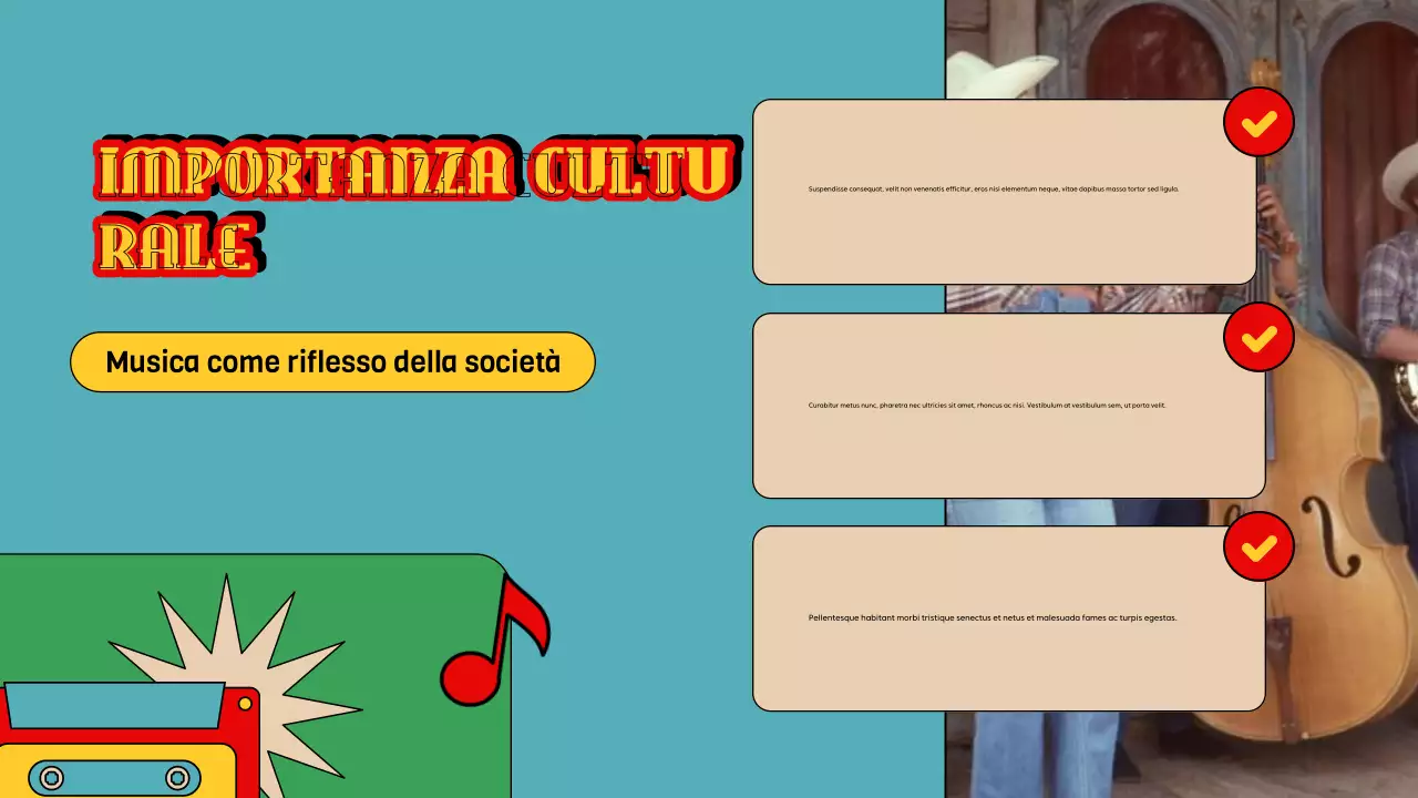 guida musicale blu retrò