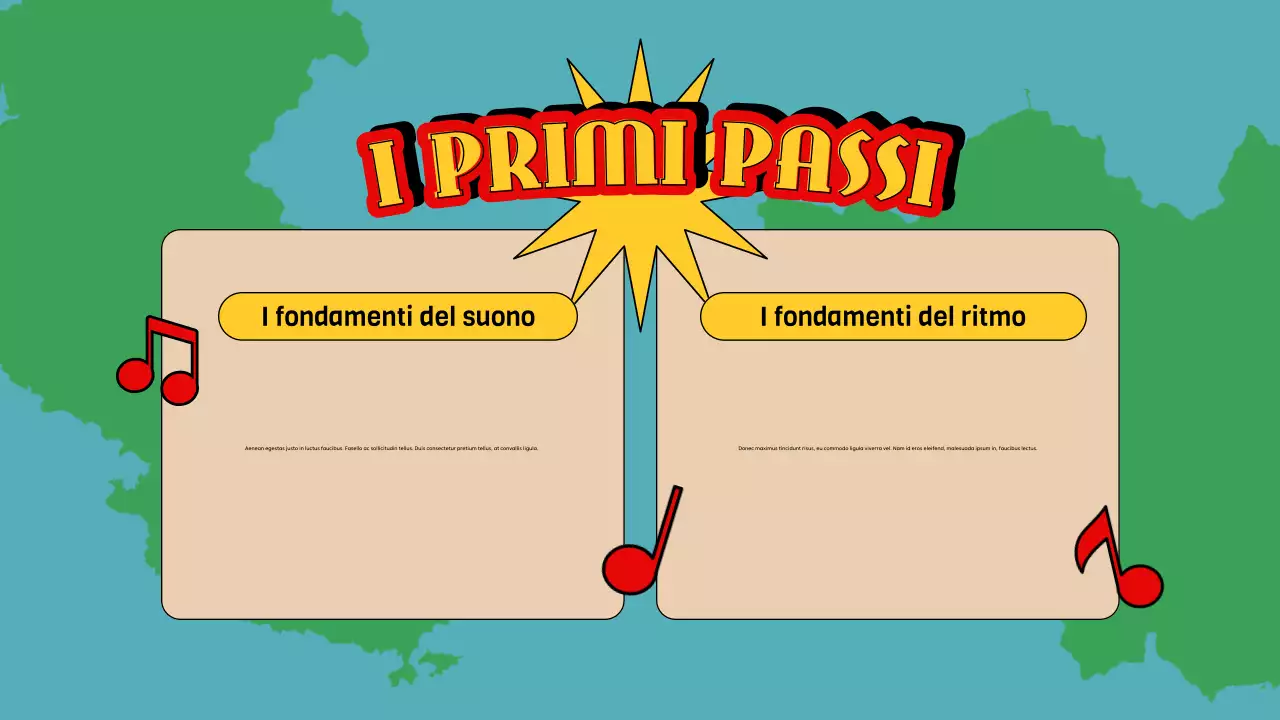 guida musicale blu retrò