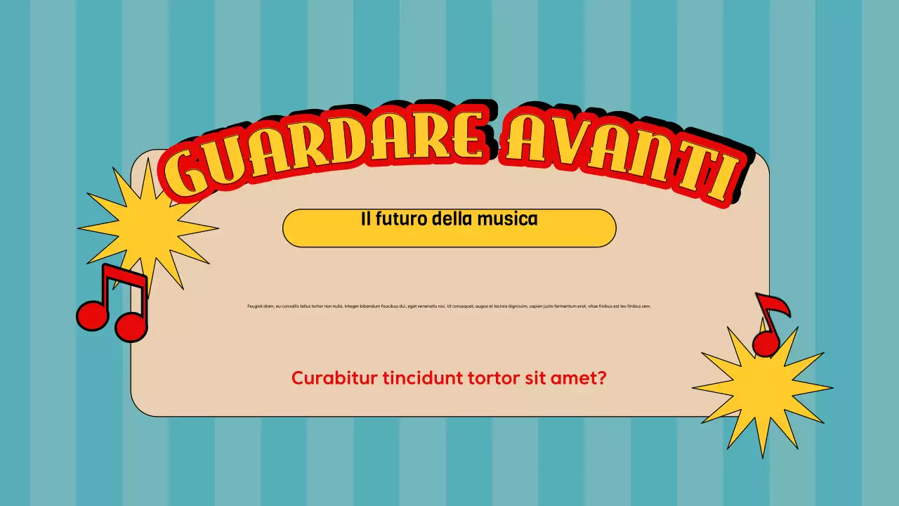 guida musicale blu retrò