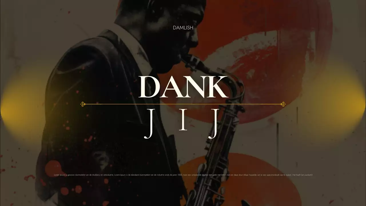 gouden vintage muziekevenement