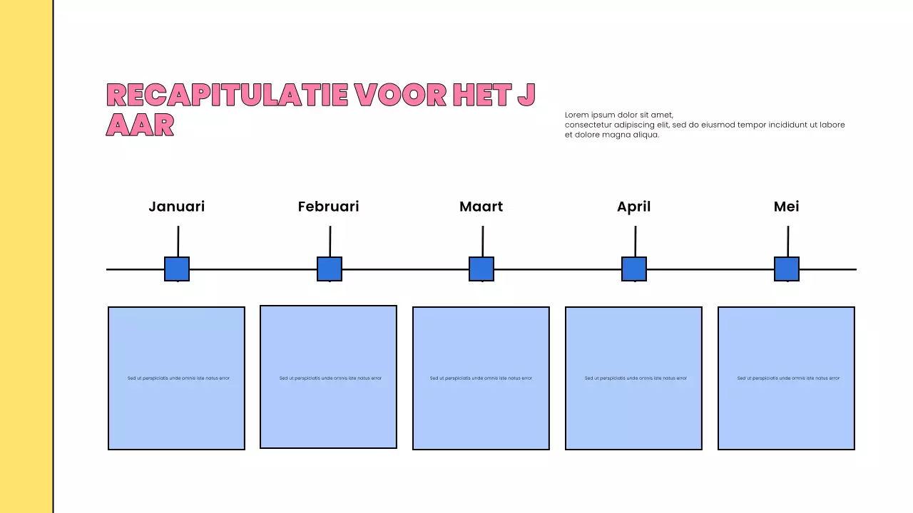 roze komische nieuwjaarspresentatie
