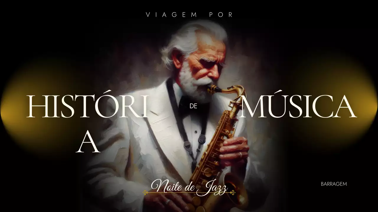 evento de música vintage gold