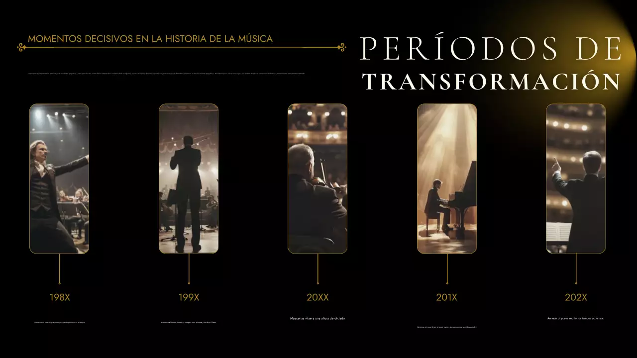 Gold Vintage Music Event