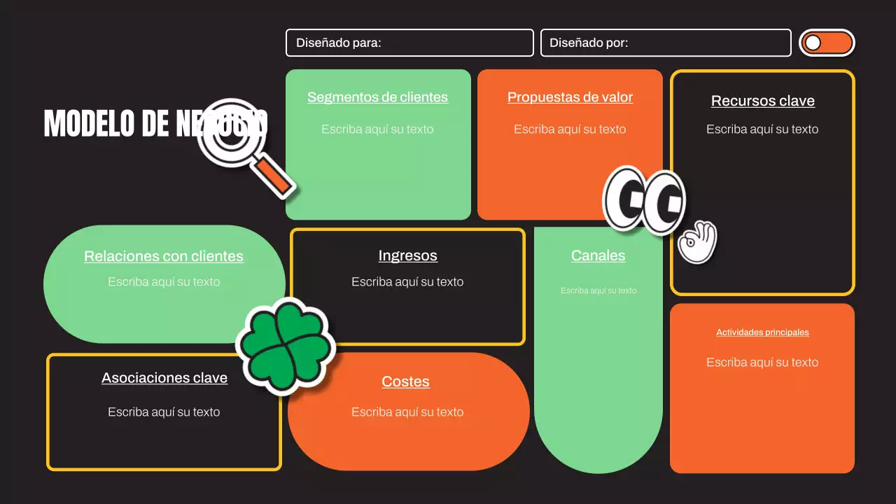 plan de negocio black modern