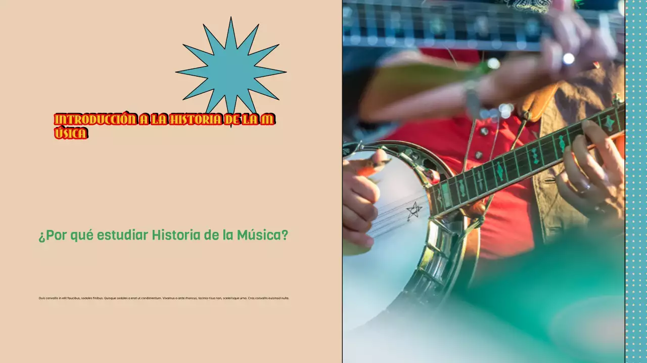 guía de música retro azul