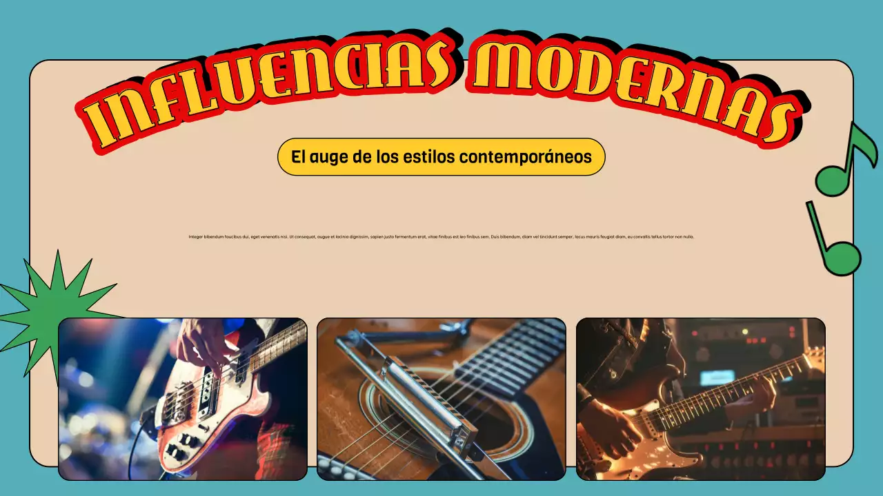 guía de música retro azul