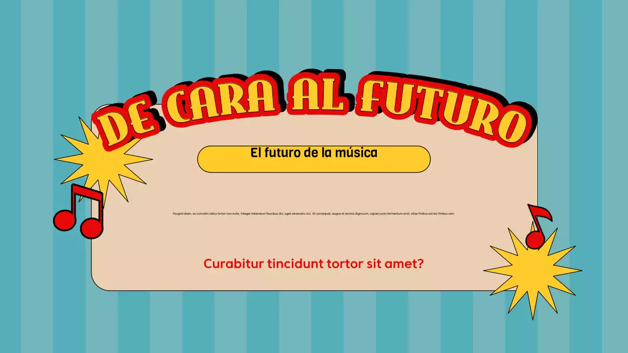 guía de música retro azul