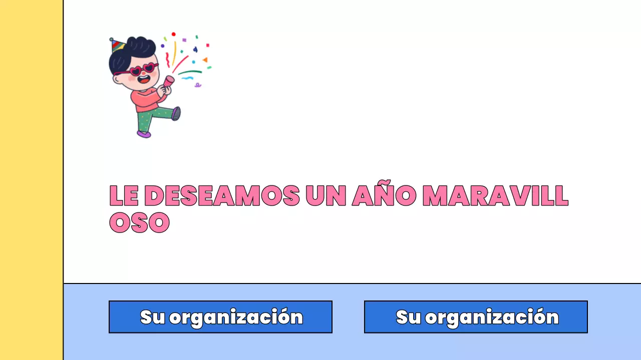 pink comic presentación de año nuevo