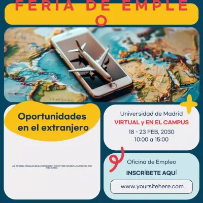 blue modern anuncio de carrera