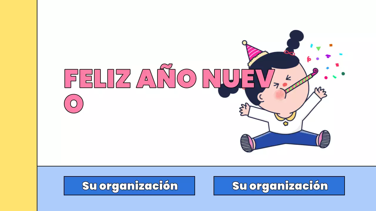 pink comic presentación de año nuevo