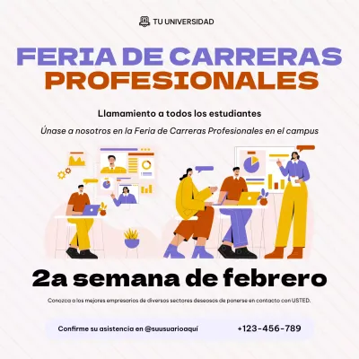 evento profesional orange modern