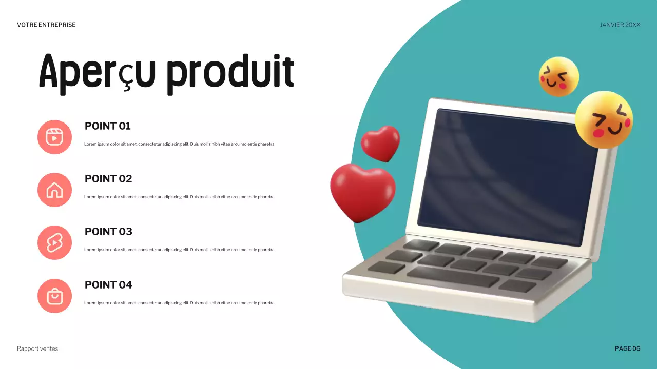 présentation de vente corallienne et ludique