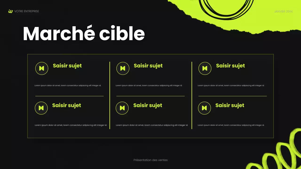 présentation sociale moderne noire