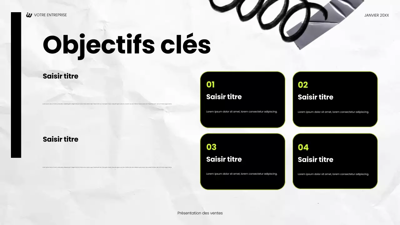 présentation sociale moderne noire