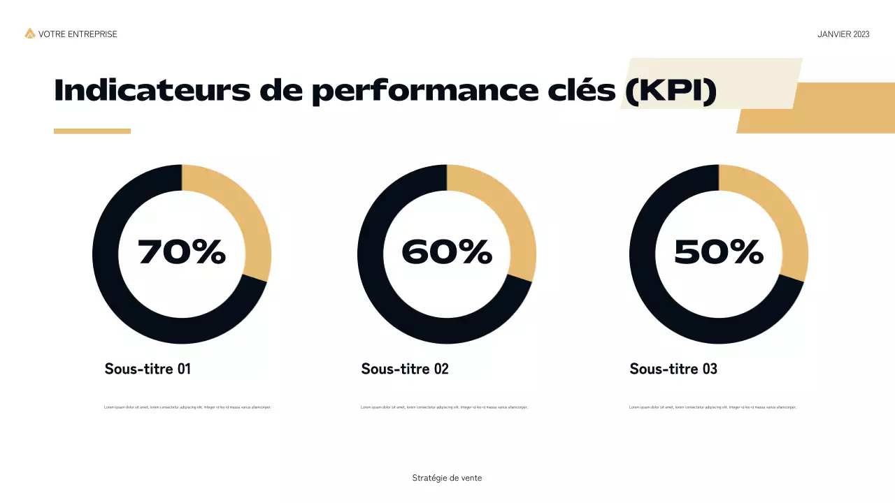 présentation de vente moderne et noire