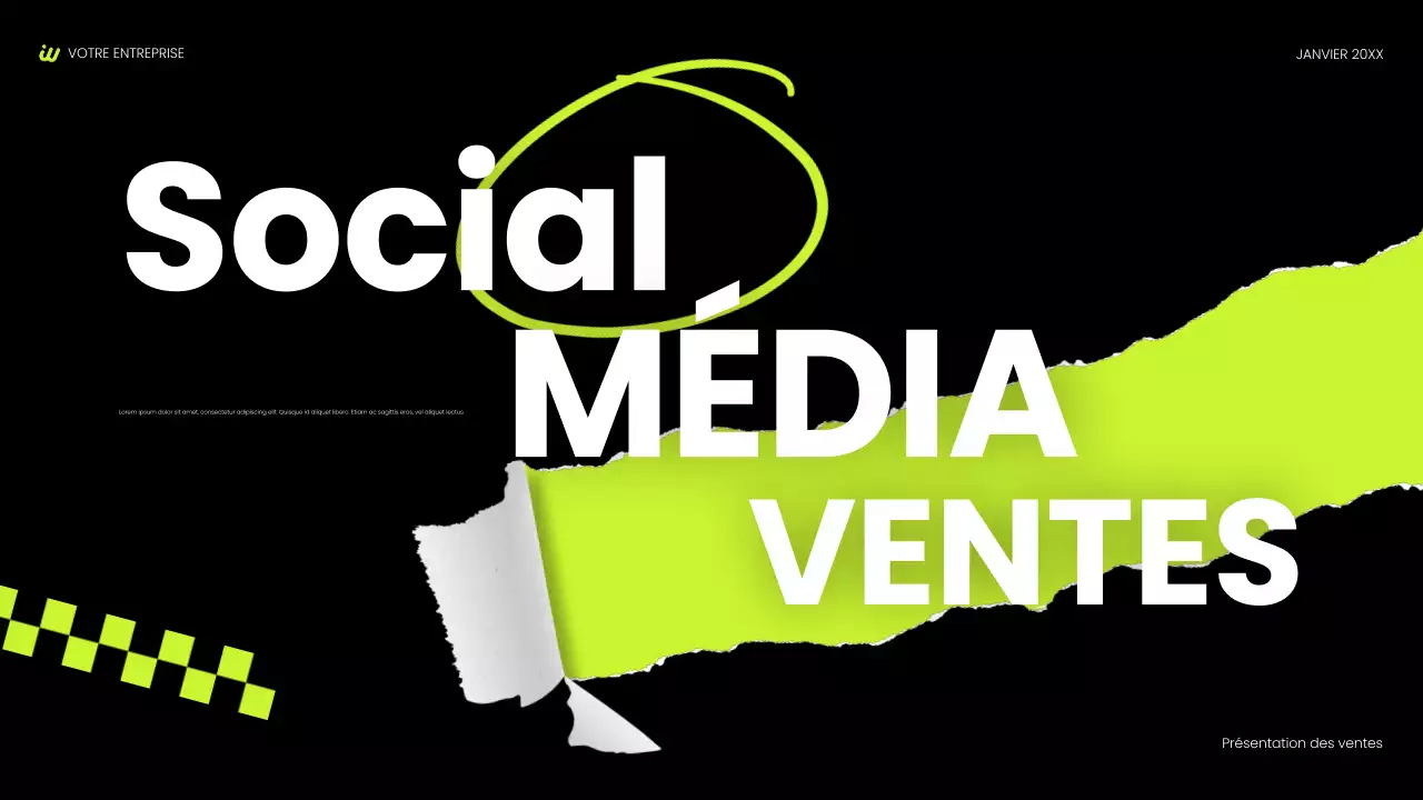 présentation sociale moderne noire