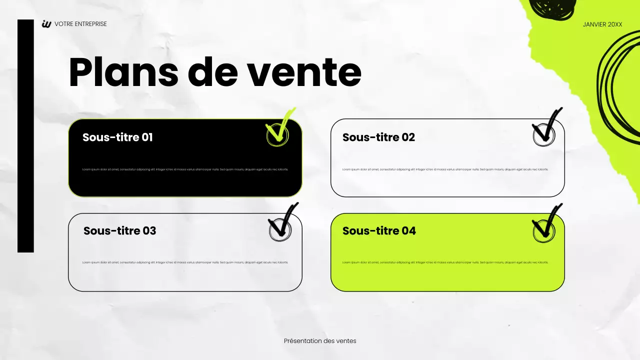 présentation sociale moderne noire