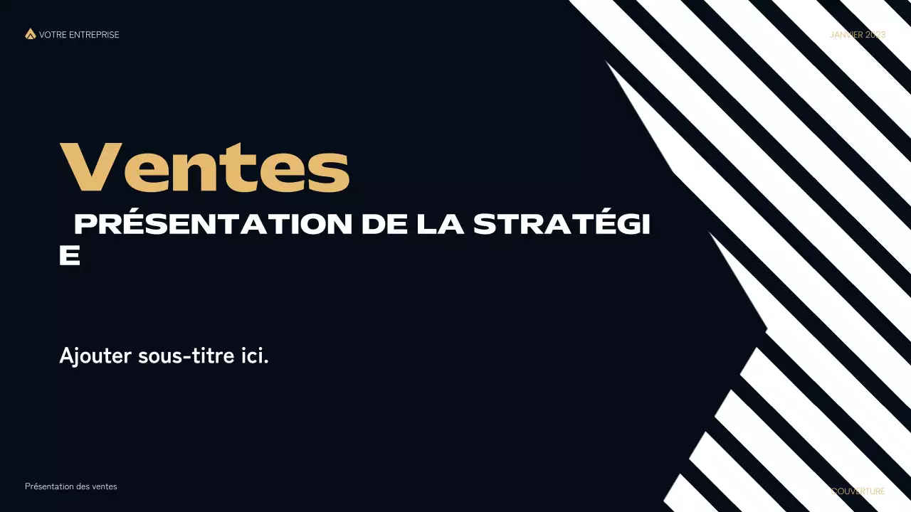 présentation de vente moderne et noire