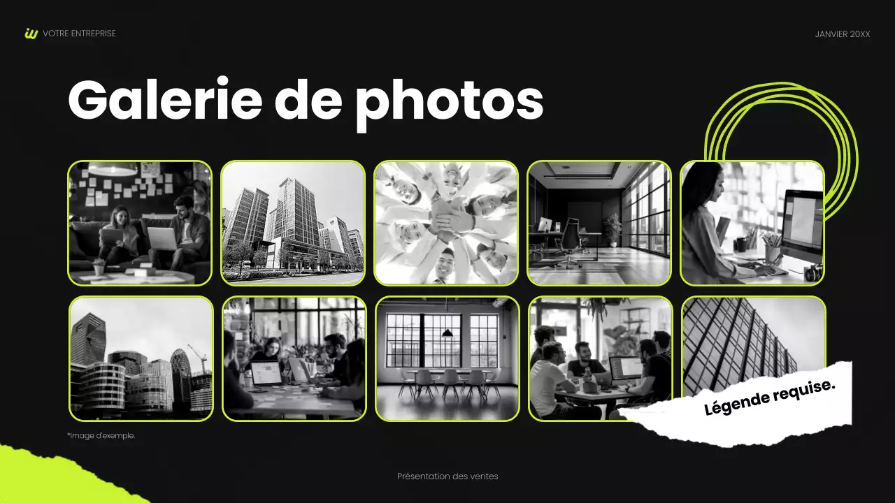 présentation sociale moderne noire