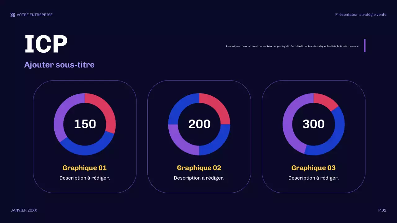 présentation de vente moderne orange