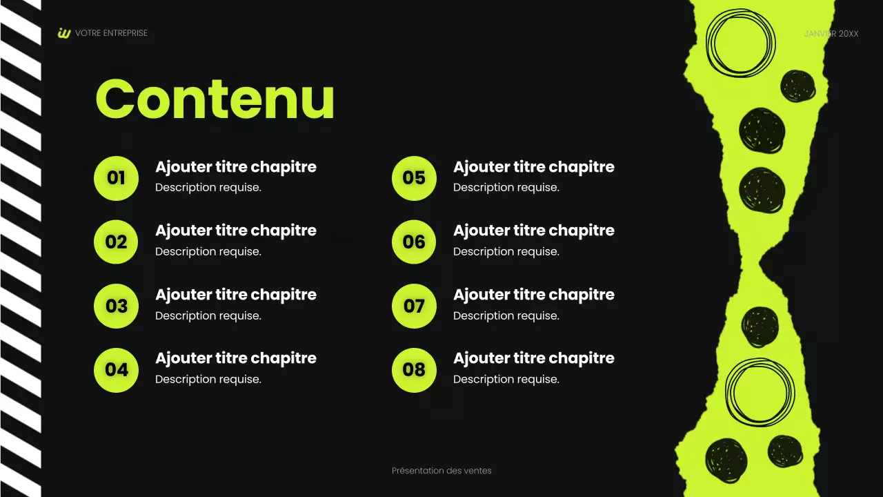 présentation sociale moderne noire