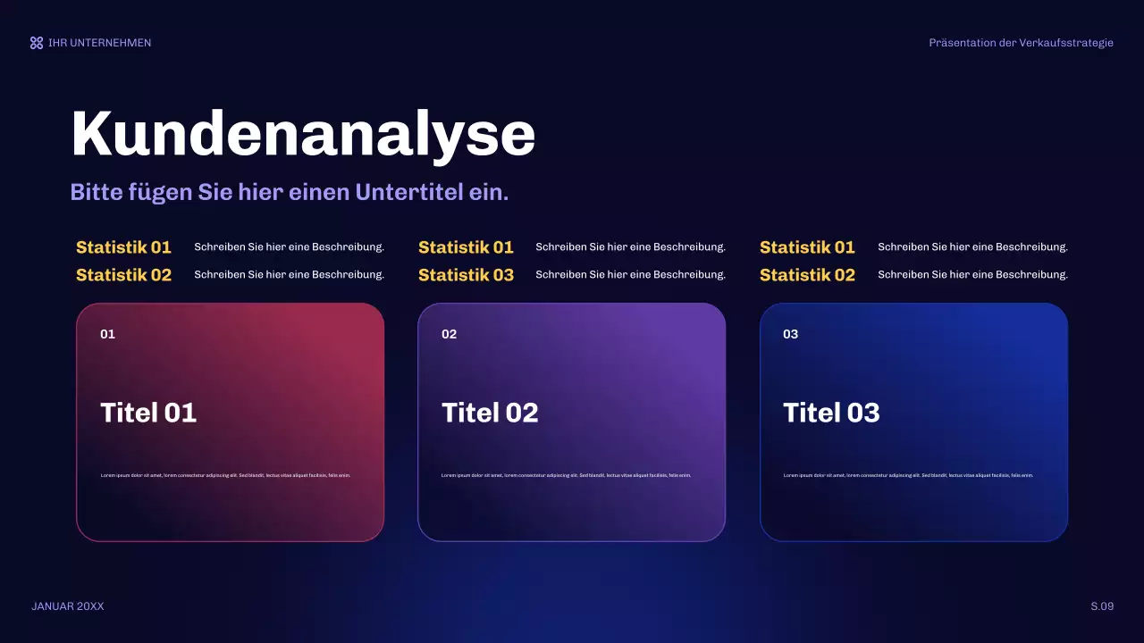 orange moderne Verkaufspräsentation