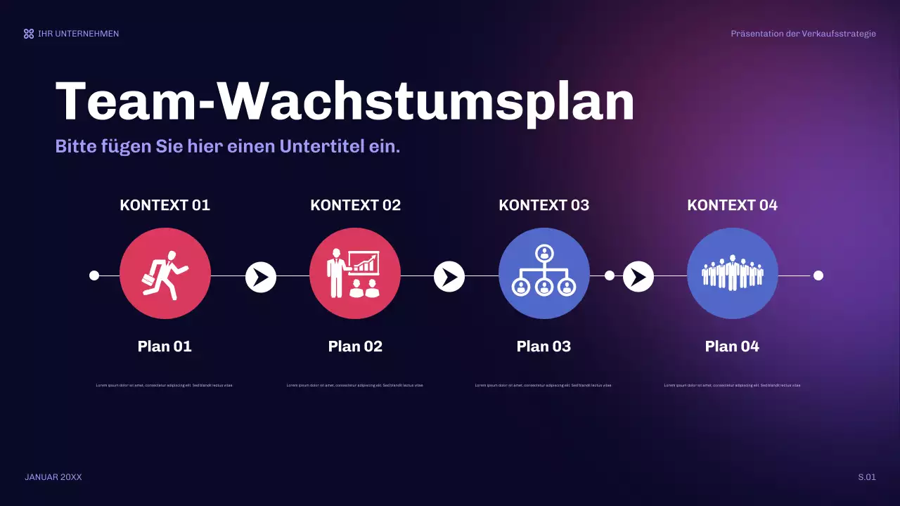 orange moderne Verkaufspräsentation