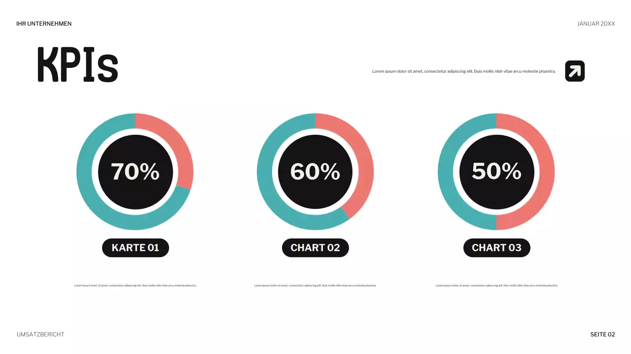 Koralle verspielte Verkaufspräsentation