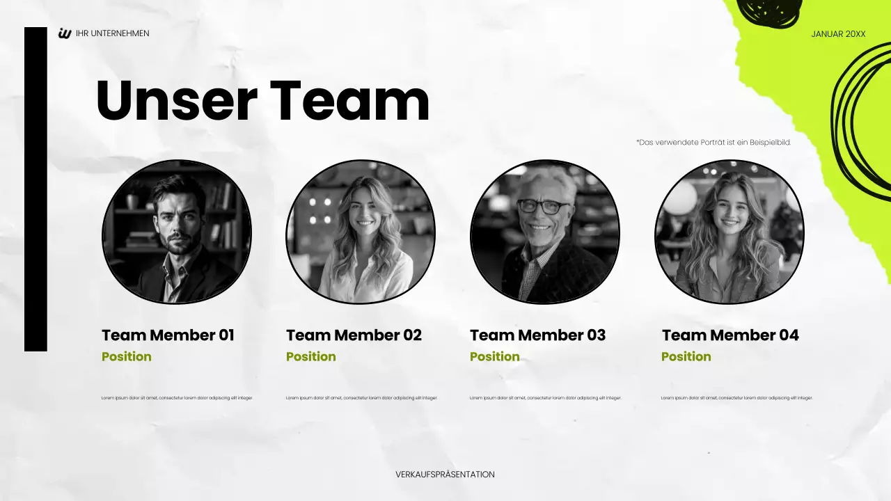 schwarze moderne soziale Präsentation