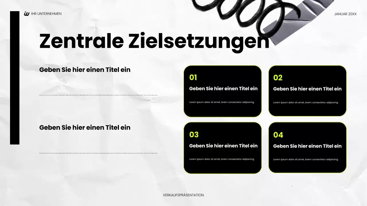 schwarze moderne soziale Präsentation