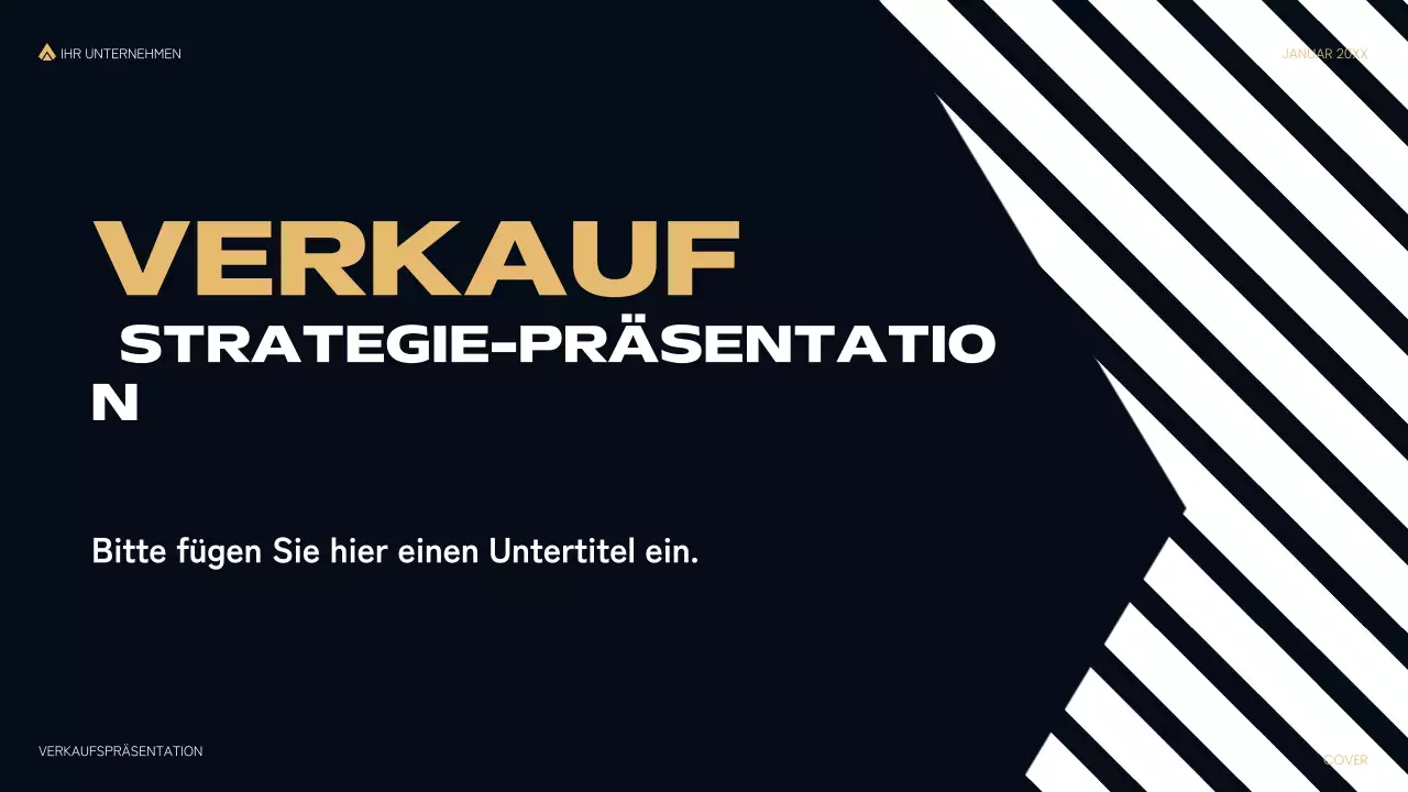 schwarz moderne Verkaufspräsentation