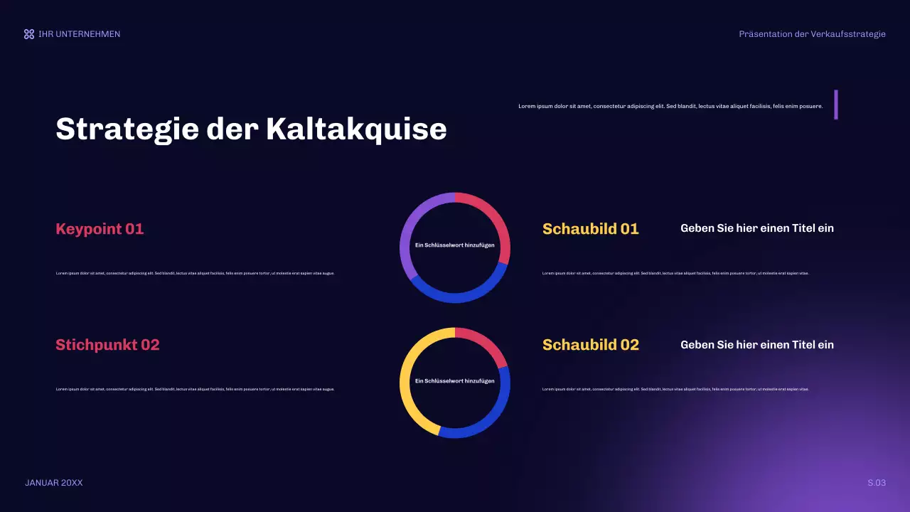 orange moderne Verkaufspräsentation