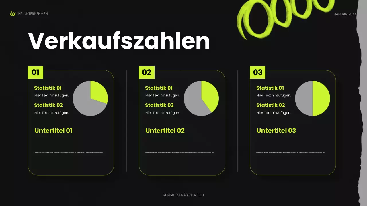 schwarze moderne soziale Präsentation