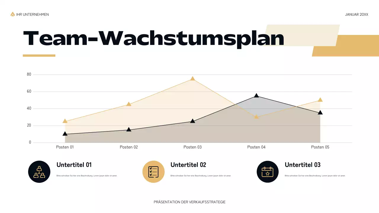 schwarz moderne Verkaufspräsentation