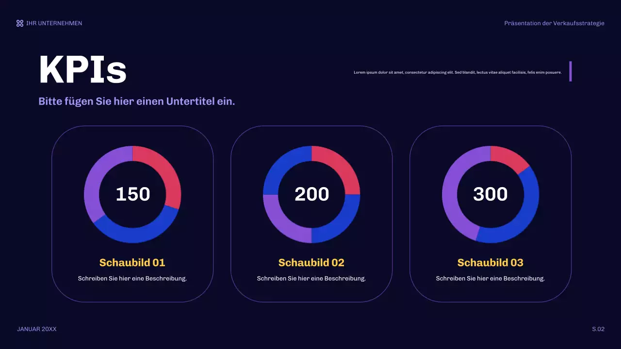 orange moderne Verkaufspräsentation