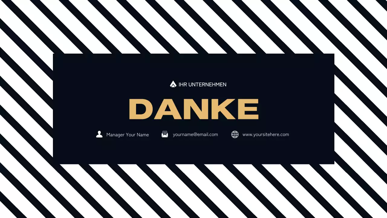 schwarz moderne Verkaufspräsentation