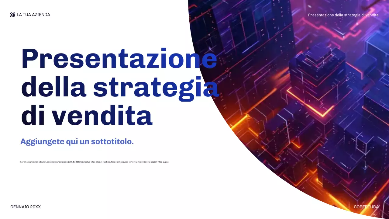 arancione presentazione di vendita moderna