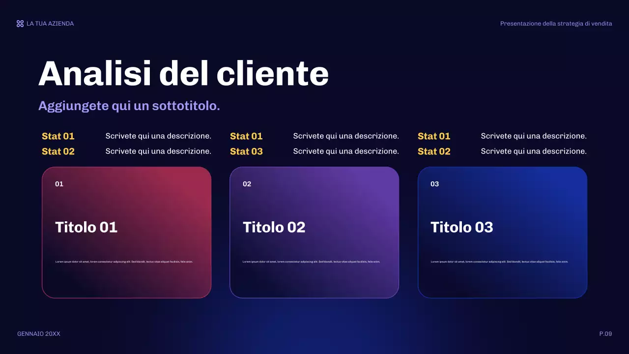 arancione presentazione di vendita moderna