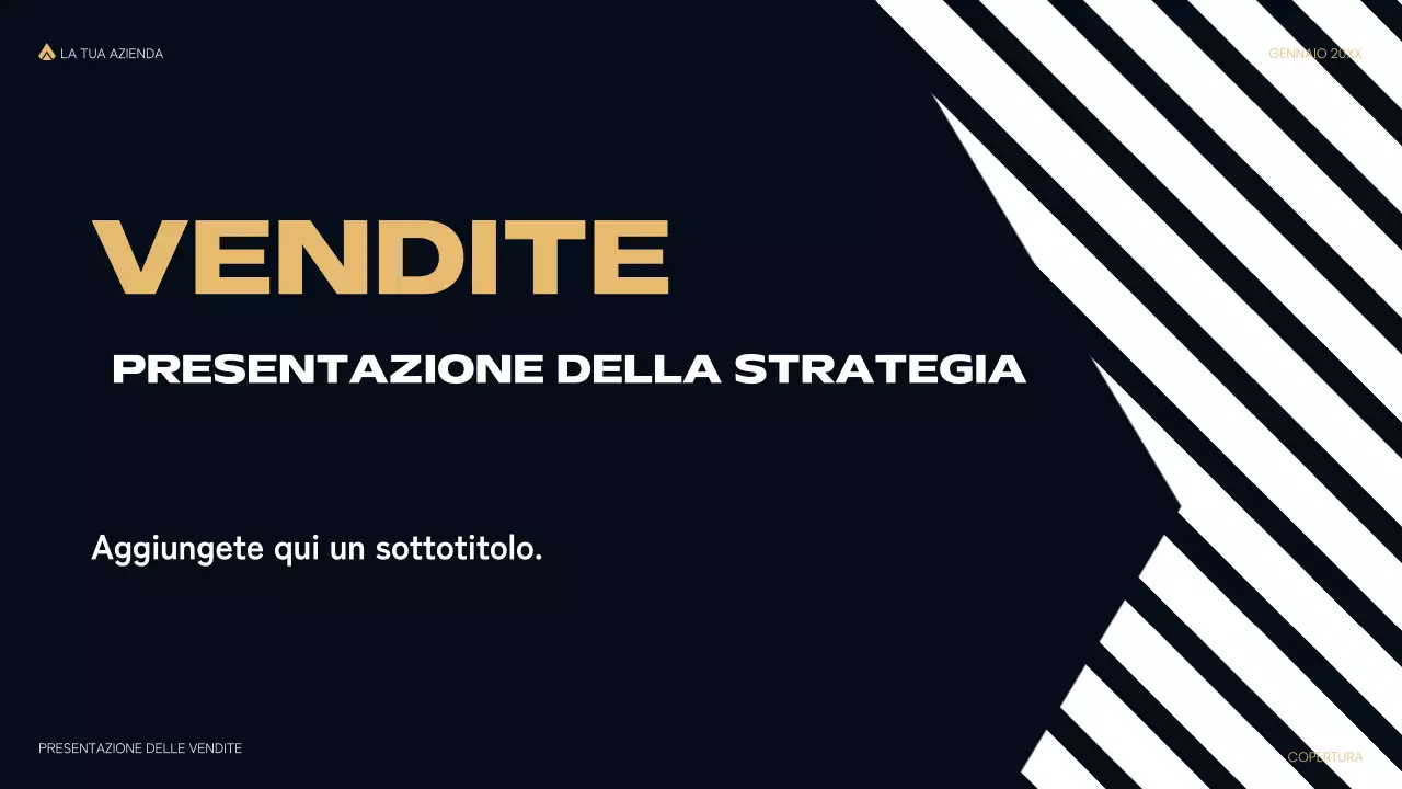 presentazione di vendita nera moderna