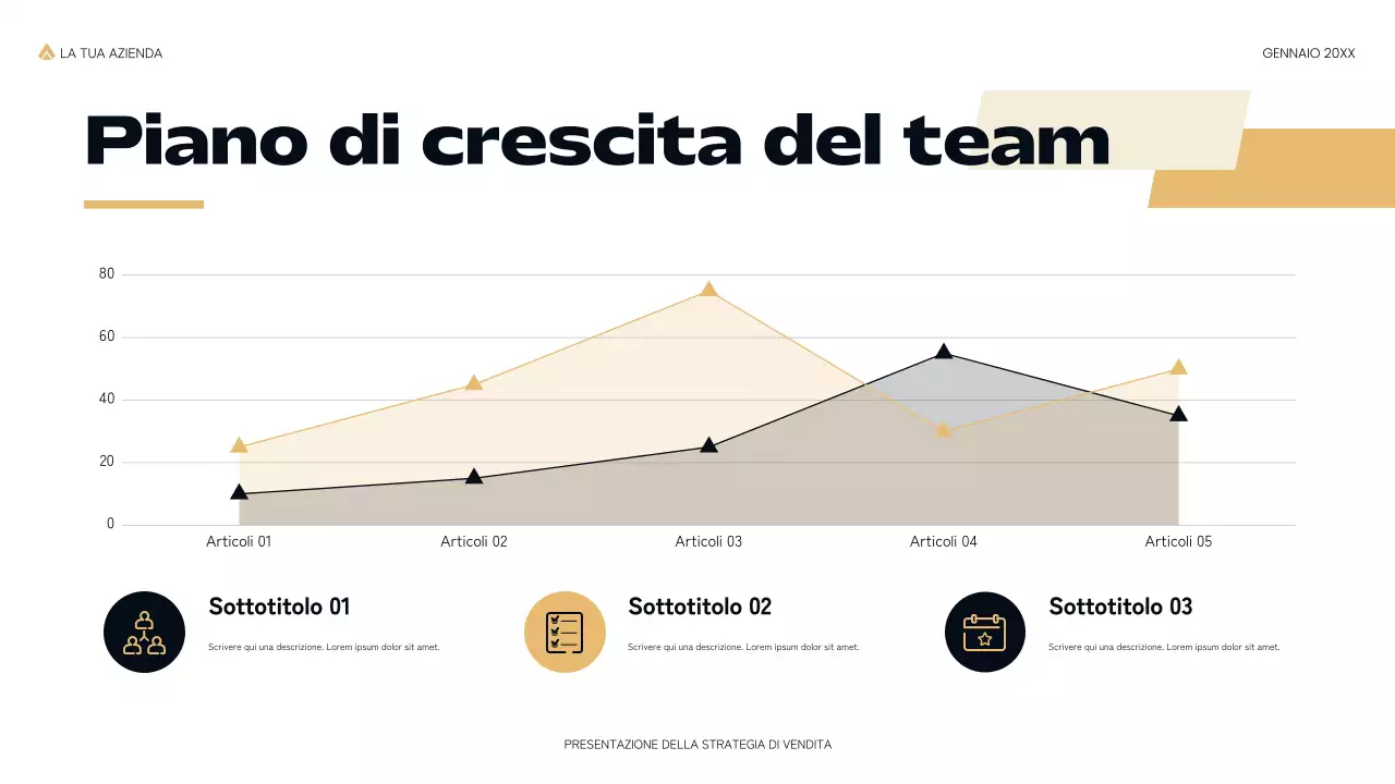 presentazione di vendita nera moderna