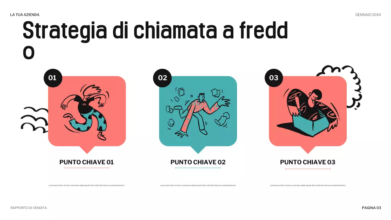 presentazione di vendita giocosa sul corallo