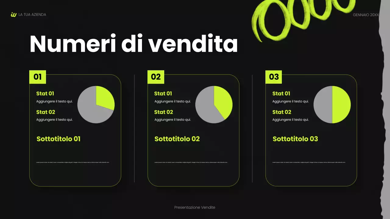 presentazione sociale nera moderna