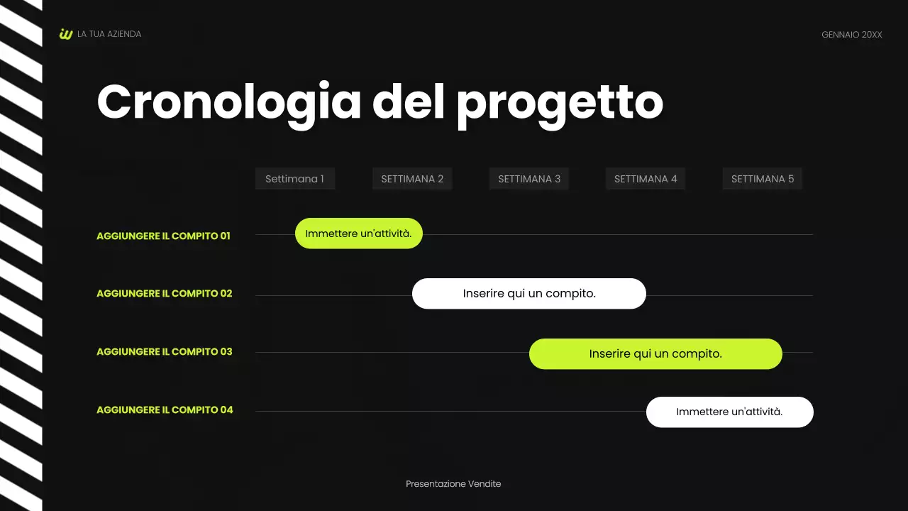 presentazione sociale nera moderna