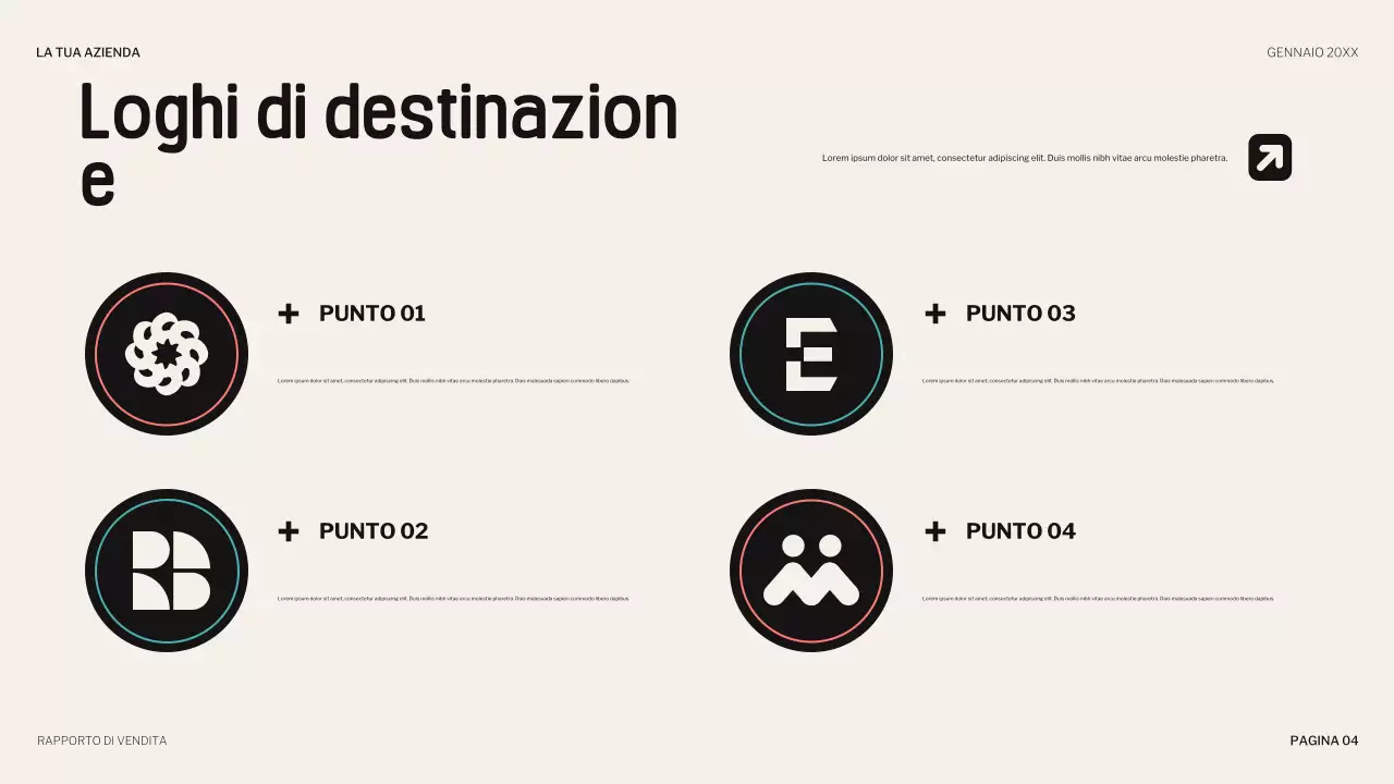 presentazione di vendita giocosa sul corallo