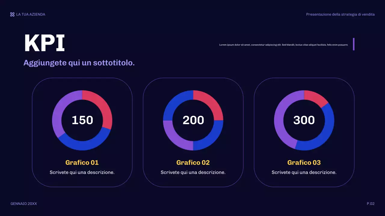 arancione presentazione di vendita moderna