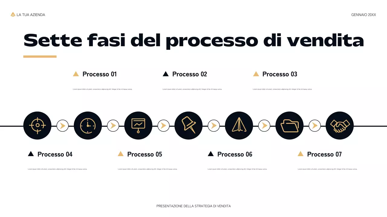 presentazione di vendita nera moderna