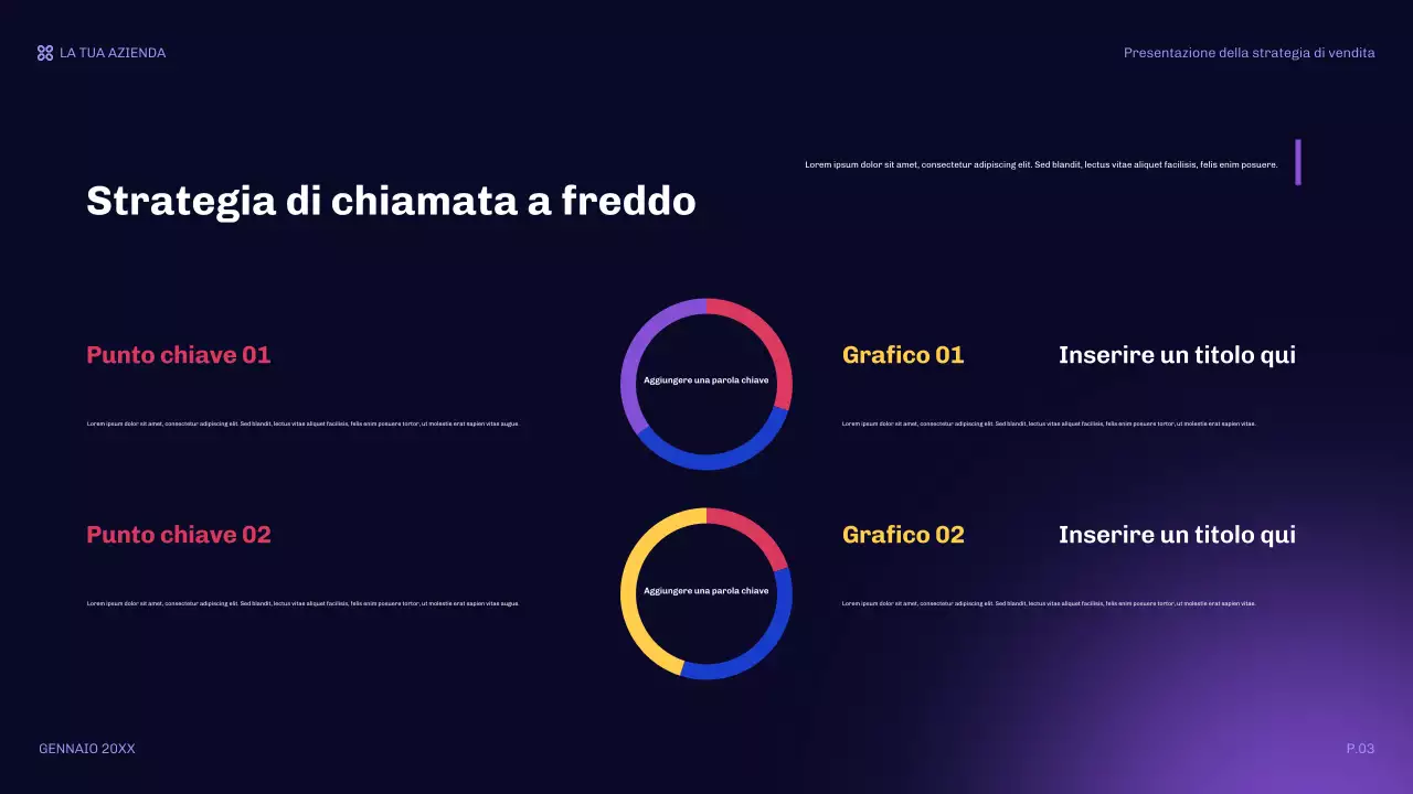 arancione presentazione di vendita moderna