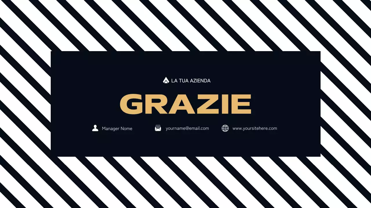 presentazione di vendita nera moderna